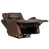 Leather Gel Zero Gravity Brown 37.5W' Width Power Recliner with Power Headrest ( Sofa )