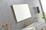 42x 24Inch LED Mirror Bathroom Vanity Mirror with Back Light;  Wall Mount Anti-Fog Memory Large Adjustable Vanity Mirror