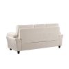 83.26" 3 Seater Cloud couch sofa for Living Room, Bedroom, Office Velvet Beige