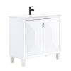 Manhattan Comfort Hyde 36" Bathroom Vanity Sink in White