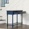 American solid wood sofa table(Blue)