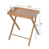 Folding Wood Portable Tray Table Stand TV Dinner Craft Snack Laptop Servicing