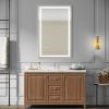 48×30 inch LED-Lit bathroom tempered mirror, wall mounted anti-fog memory Adjustable Brightness front light Rectangular Vanity mirror