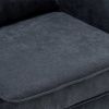 Accent Wingback Chair; Modern Tufted Linen Club Chair; Rivet Roll Arm Chair for Living Room; Bedroom; Grey