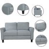 Living Room Furniture Love Seat Sofa Double Seat Sofa Loveseat Chair Gray