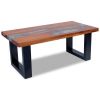 Coffee Table Teak Resin 39.4"x19.7"x15.7"