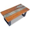 Coffee Table Teak Resin 39.4"x19.7"x15.7"