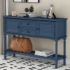 Console Table Sofa Table for Living Room with 2 Drawers,2 Cabinets and 1 Shelf