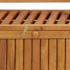 Patio Storage Bench 66.9" Solid Acacia Wood