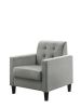 Hale Green Velvet Armchairs and End Table Living Room Set