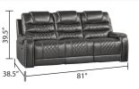 Tennessee Power Reclining Sofa in Gray