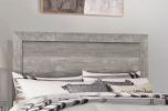 Rustic Design Gray Finish 1pc Eastern King Size Bed Panel Headboard Footboard Bedroom Furniture