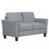 Living Room Furniture Love Seat Sofa Double Seat Sofa Loveseat Chair Gray