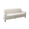 77.2' Square Arm Sofa Beige FABRIC