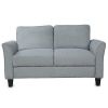 Living Room Furniture Love Seat Sofa Double Seat Sofa Loveseat Chair Gray