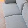 64" W Fabric Upholstered Love seat with metal Legs/High Resilience Sponge Couch for Living Room, Bedroom, Apartment ,grey