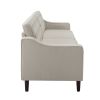 77.2' Square Arm Sofa Beige FABRIC