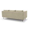 VIFAH SIGNATURE Italian design premium farbic 82-inch sofa with throw pillows - Beige