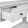 U_STYLE 55'' Modern Console Table Sofa Table for Living Room with 3 Drawers and 1 Shelf (As Same As WF288520AAK)