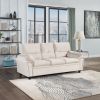 83.26" 3 Seater Cloud couch sofa for Living Room, Bedroom, Office Velvet Beige