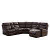 SECTIONAL MOTION SOFA BRWON