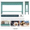 Rustic Entryway Console Table 60 Long Sofa Table with two Size Drawers and Shelf