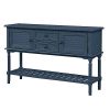 Console Table Sofa Table for Living Room with 2 Drawers,2 Cabinets and 1 Shelf