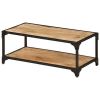 Coffee Table 35.4"x17.7"x13.8" Solid Rough Mango Wood